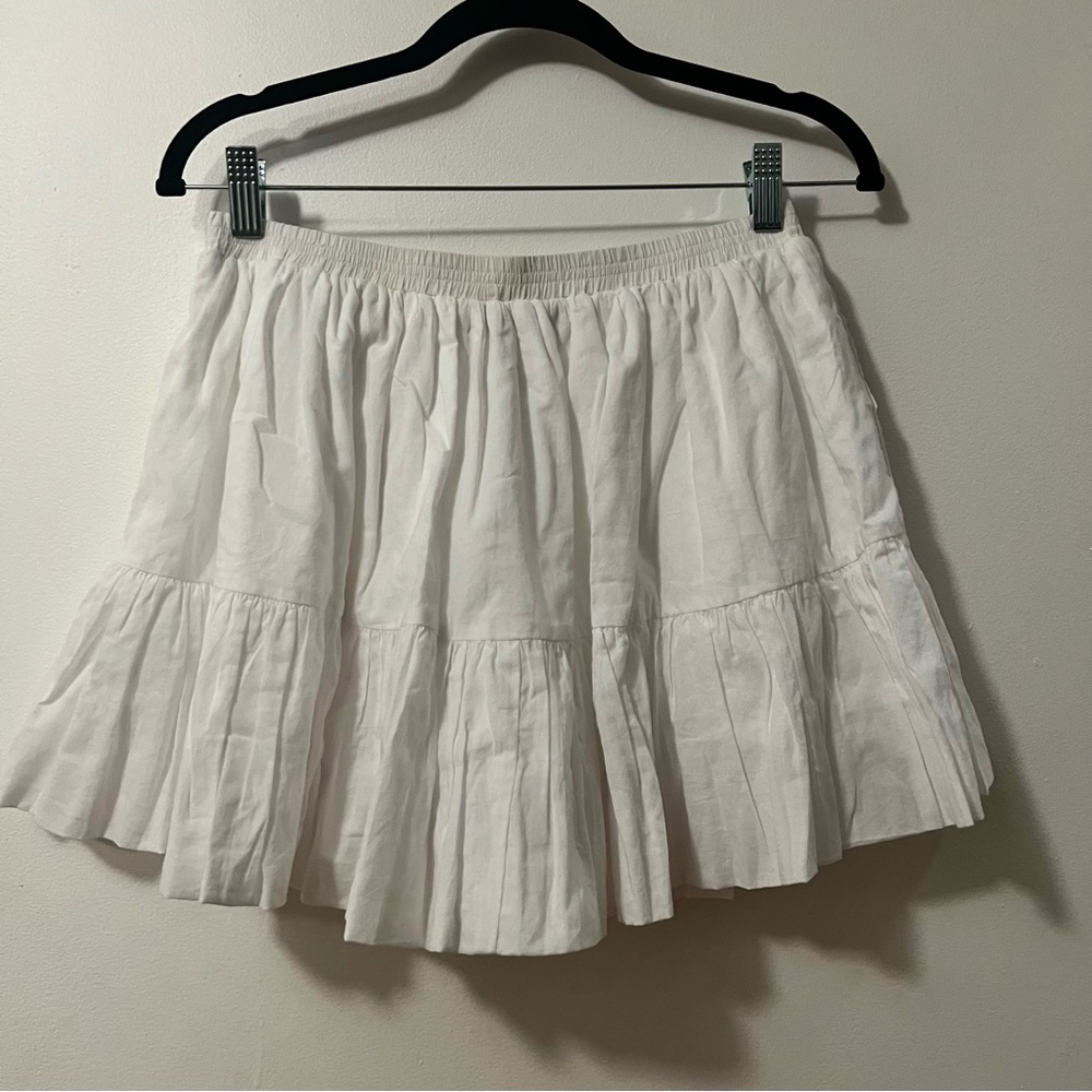 White bubble hem Skirt - Picture 4 of 6